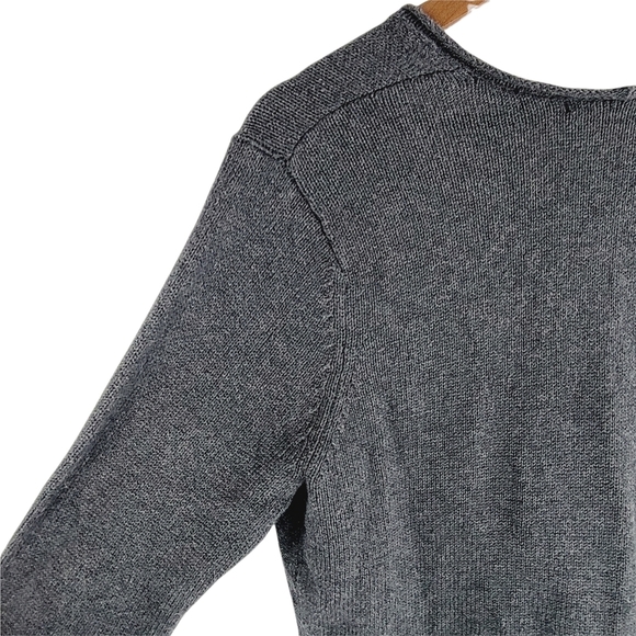 Pria Gray oversized V neck sweater size M - Picture 5 of 9